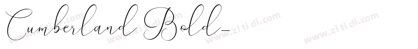 Cumberland Bold字体转换